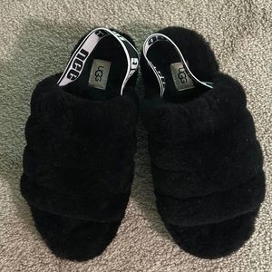 UGG fuzzy sandals